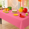 image:imageParty Dimensions Red Disposable Plastic Tablecloth Round 84 12 PackPink