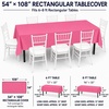 image:imageParty Dimensions Red Disposable Plastic Tablecloth Round 84 12 PackPink