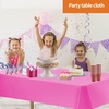 image:imageParty Dimensions Red Disposable Plastic Tablecloth Round 84 12 PackPink