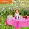 image:imageParty Dimensions Red Disposable Plastic Tablecloth Round 84 12 PackPink