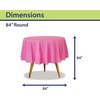 image:imageParty Dimensions Red Disposable Plastic Tablecloth Round 84 12 PackPink
