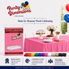 image:imageParty Dimensions Red Disposable Plastic Tablecloth Round 84 12 PackPink