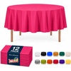 image:imageParty Dimensions Red Disposable Plastic Tablecloth Round 84 12 PackPink