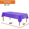 image:imageParty Dimensions Red Disposable Plastic Tablecloth Round 84 12 PackPurple