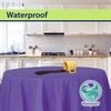 image:imageParty Dimensions Red Disposable Plastic Tablecloth Round 84 12 PackPurple
