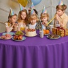 image:imageParty Dimensions Red Disposable Plastic Tablecloth Round 84 12 PackPurple
