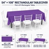 image:imageParty Dimensions Red Disposable Plastic Tablecloth Round 84 12 PackPurple