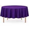 image:imageParty Dimensions Red Disposable Plastic Tablecloth Round 84 12 PackPurple
