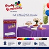 image:imageParty Dimensions Red Disposable Plastic Tablecloth Round 84 12 PackPurple