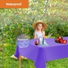 image:imageParty Dimensions Red Disposable Plastic Tablecloth Round 84 12 PackPurple