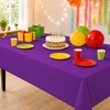 image:imageParty Dimensions Red Disposable Plastic Tablecloth Round 84 12 PackPurple