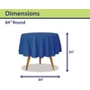 image:imageParty Dimensions Red Disposable Plastic Tablecloth Round 84 12 PackPurple