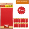 image:imageParty Dimensions Red Disposable Plastic Tablecloth Round 84 12 PackRed