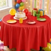 image:imageParty Dimensions Red Disposable Plastic Tablecloth Round 84 12 PackRed