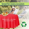 image:imageParty Dimensions Red Disposable Plastic Tablecloth Round 84 12 PackRed