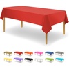 image:imageParty Dimensions Red Disposable Plastic Tablecloth Round 84 12 PackRed