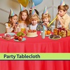 image:imageParty Dimensions Red Disposable Plastic Tablecloth Round 84 12 PackRed