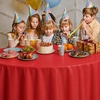 image:imageParty Dimensions Red Disposable Plastic Tablecloth Round 84 12 PackRed