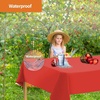 image:imageParty Dimensions Red Disposable Plastic Tablecloth Round 84 12 PackRed