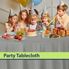 image:imageParty Dimensions Red Disposable Plastic Tablecloth Round 84 12 PackSilver