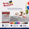 image:imageParty Dimensions Red Disposable Plastic Tablecloth Round 84 12 PackSilver