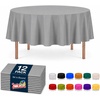 image:imageParty Dimensions Red Disposable Plastic Tablecloth Round 84 12 PackSilver
