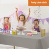 image:imageParty Dimensions Red Disposable Plastic Tablecloth Round 84 12 PackSilver