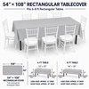 image:imageParty Dimensions Red Disposable Plastic Tablecloth Round 84 12 PackSilver
