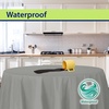 image:imageParty Dimensions Red Disposable Plastic Tablecloth Round 84 12 PackSilver