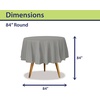 image:imageParty Dimensions Red Disposable Plastic Tablecloth Round 84 12 PackSilver