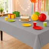 image:imageParty Dimensions Red Disposable Plastic Tablecloth Round 84 12 PackSilver