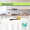 image:imageParty Dimensions Red Disposable Plastic Tablecloth Round 84 12 PackWhite
