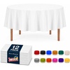 image:imageParty Dimensions Red Disposable Plastic Tablecloth Round 84 12 PackWhite