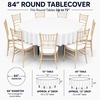 image:imageParty Dimensions Red Disposable Plastic Tablecloth Round 84 12 PackWhite