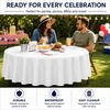 image:imageParty Dimensions Red Disposable Plastic Tablecloth Round 84 12 PackWhite