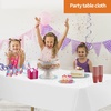 image:imageParty Dimensions Red Disposable Plastic Tablecloth Round 84 12 PackWhite