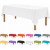image:imageParty Dimensions Red Disposable Plastic Tablecloth Round 84 12 PackWhite