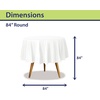 image:imageParty Dimensions Red Disposable Plastic Tablecloth Round 84 12 PackWhite