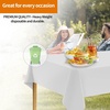 image:imageParty Dimensions Red Disposable Plastic Tablecloth Round 84 12 PackWhite