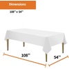 image:imageParty Dimensions Red Disposable Plastic Tablecloth Round 84 12 PackWhite