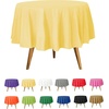 image:imageParty Dimensions Red Disposable Plastic Tablecloth Round 84 12 PackYellow