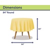 image:imageParty Dimensions Red Disposable Plastic Tablecloth Round 84 12 PackYellow