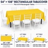 image:imageParty Dimensions Red Disposable Plastic Tablecloth Round 84 12 PackYellow