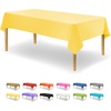 image:imageParty Dimensions Red Disposable Plastic Tablecloth Round 84 12 PackYellow