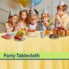 image:imageParty Dimensions Red Disposable Plastic Tablecloth Round 84 12 PackYellow