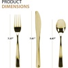image:imagePlastic Cutlery Silverware Extra Heavyweight Disposable Flatware Full Size Cutlery Combo Polished Silver 80 Forks 40 Spoons 40 Knives Value Pack 160 CountGold