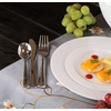 image:imagePlastic Cutlery Silverware Extra Heavyweight Disposable Flatware Full Size Cutlery Combo Polished Silver 80 Forks 40 Spoons 40 Knives Value Pack 160 CountSilver