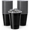 image:imageHanna K Signature Disposable Plastic Party Cups HeavyDuty 18 oz Gold Cups 50 CountBlack