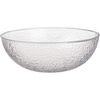 image:imageLillian Collection Stunning Clear Plastic Round Hammered Bowl  12 4 Pc  Unique Textured Design  Perfect for Parties amp Displays1