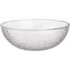image:imageLillian Collection Stunning Clear Plastic Round Hammered Bowl  12 4 Pc  Unique Textured Design  Perfect for Parties amp Displays4